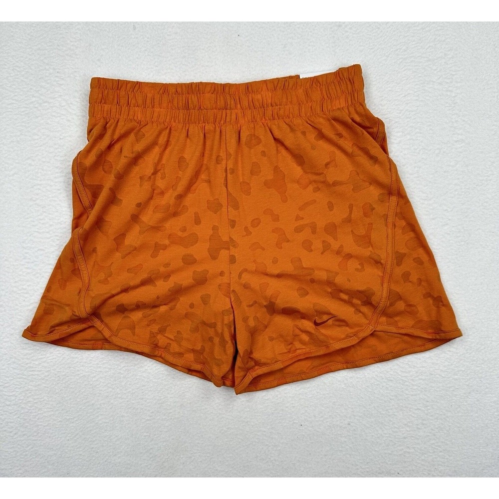 Nike Youth Girls Breezy Training Shorts Size XL Orange FB1095 High Waist